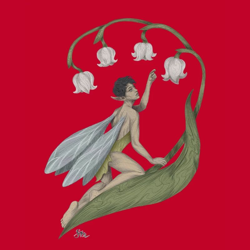 Pixie with lily of the valley