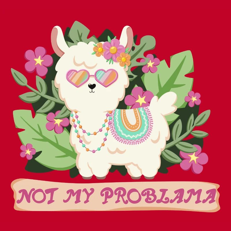 Sommer Lama Alpaka - Not my problem