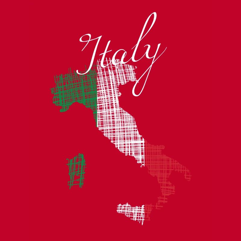 Italienische Silhouette mit Script