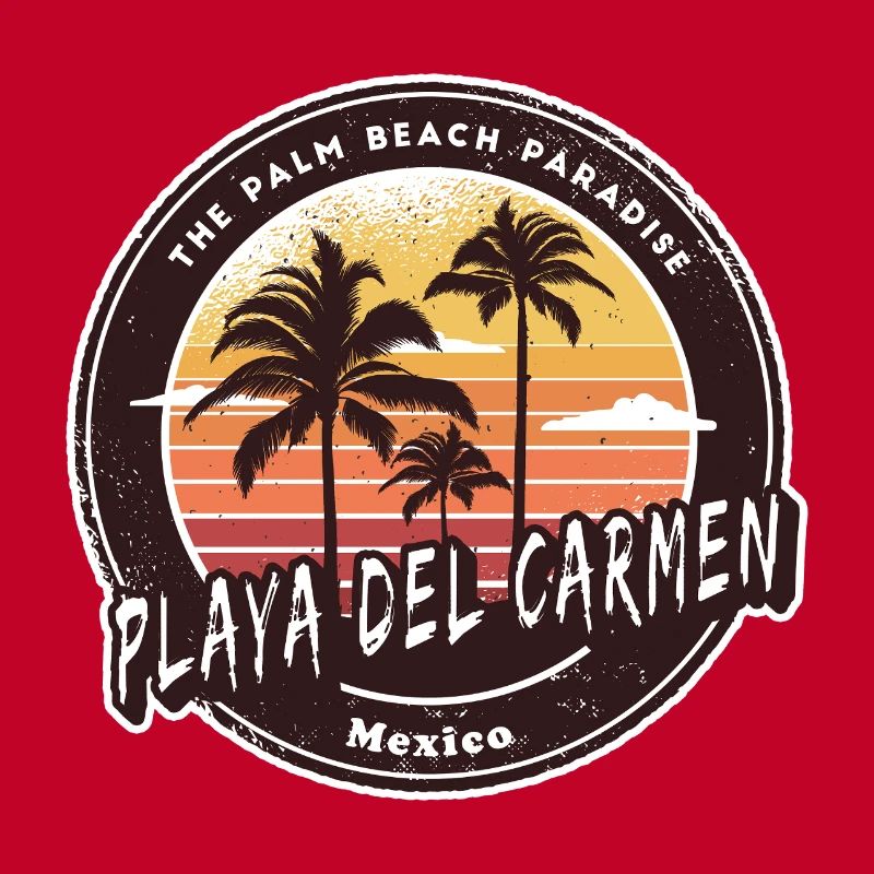 Playa del Carmen, Mexique, coucher de soleil Design