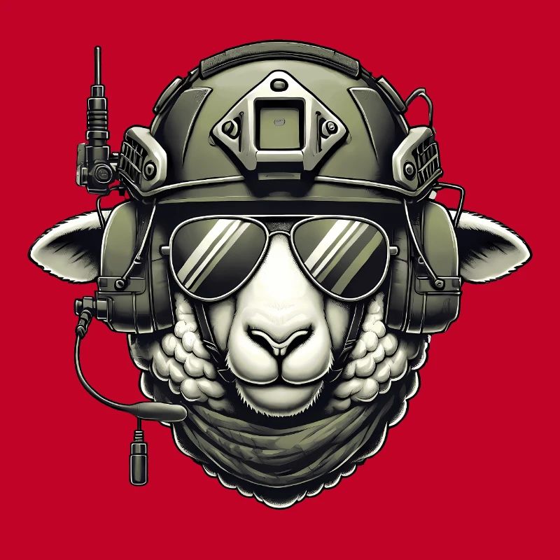 Schaf Militär Design