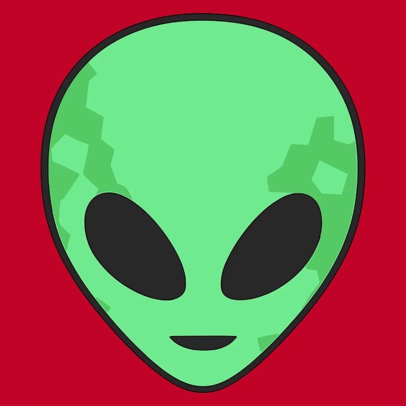 Green Alien Head