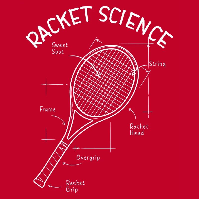 Conception de raquettes de tennis Raquette Science fun