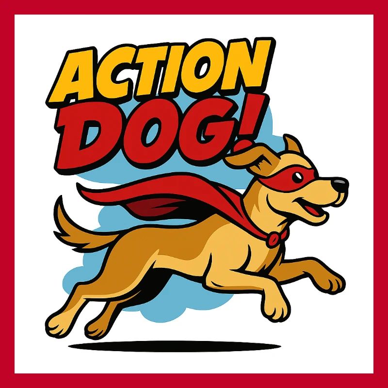 Action Hund Superheld