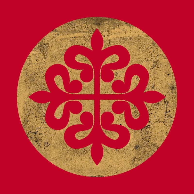 Alcantara Cross in a Golden Circle
