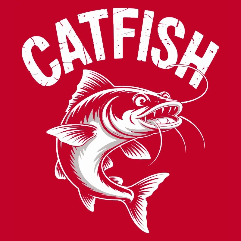 Conception de pêche d’aventure au poisson-chat