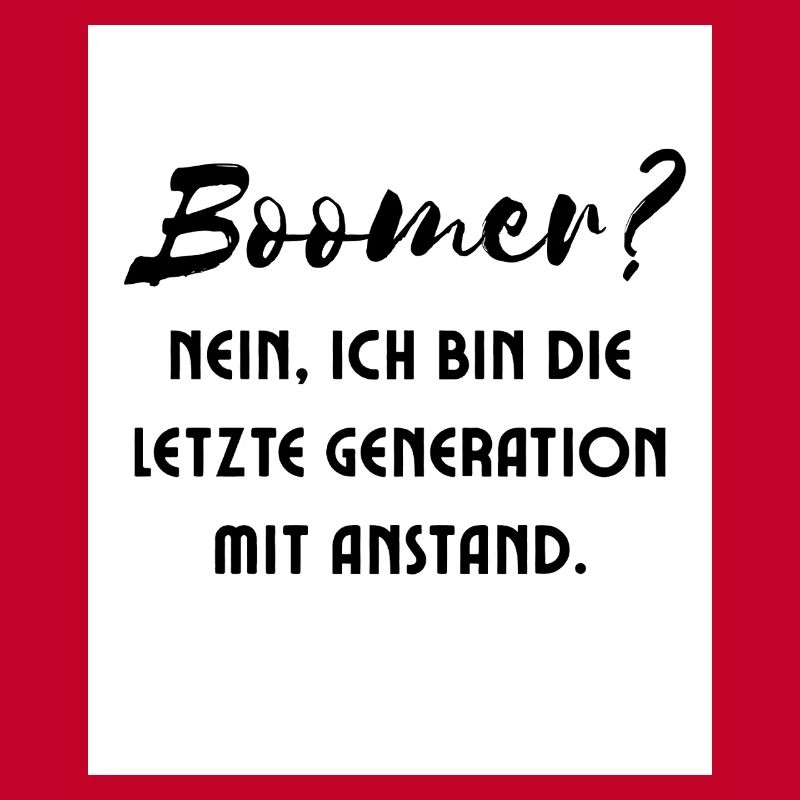 Generation mit Stil Spruch