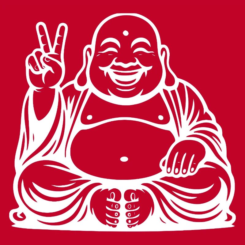 Conception de Bouddha riant joyeux