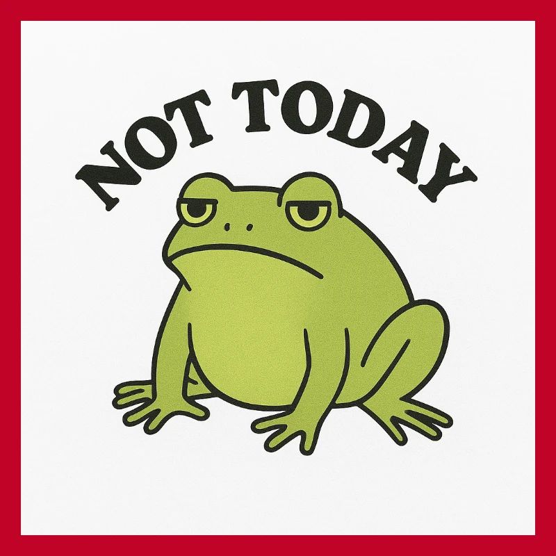 Drôle de grenouille avec texte de déclaration