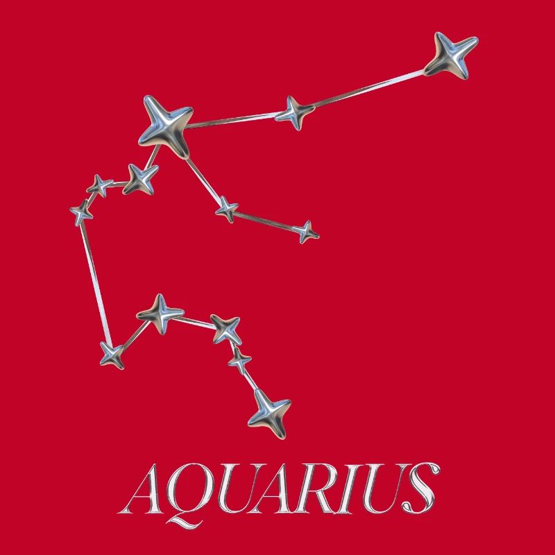 Aquarius Constellation – Silver Minimal Constellation
