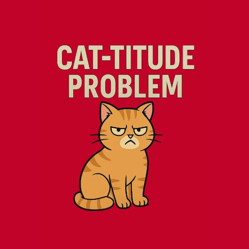 Catitude Problem Mürrische Katze Meme