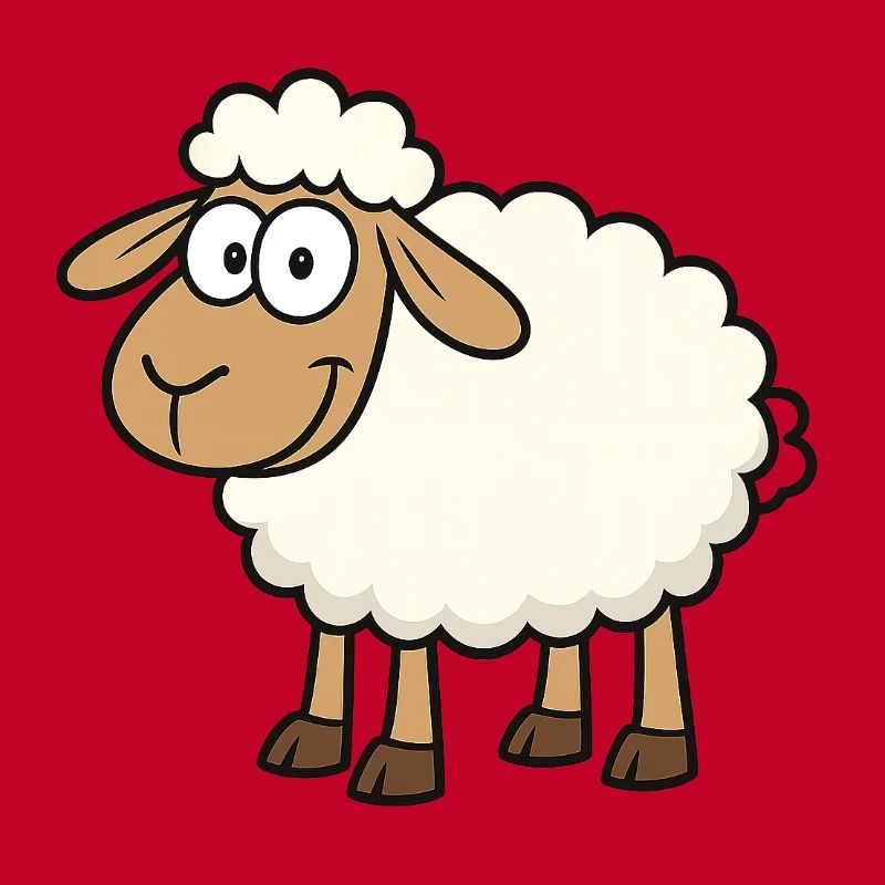 Conception de mouton mignon pour les enfants
