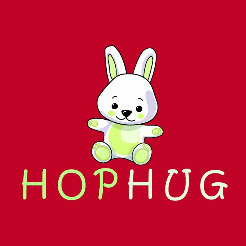 conception de baiser de main de lapin aimant