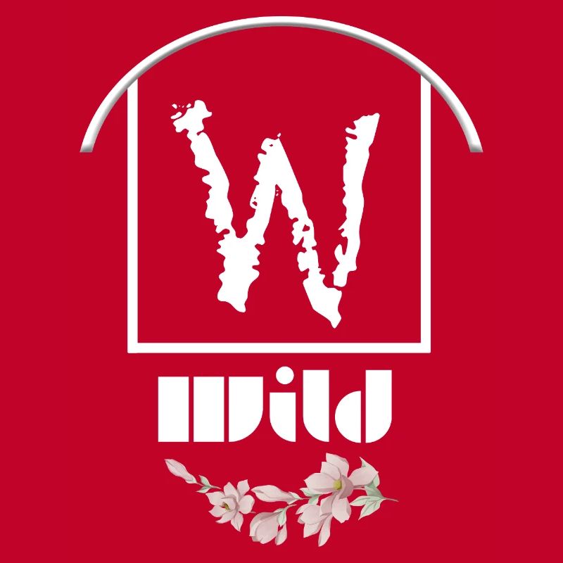 Whimsical Floral Letter W Design