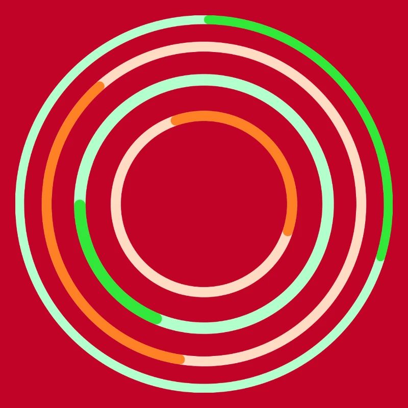 Abstract Circular Line Art Design