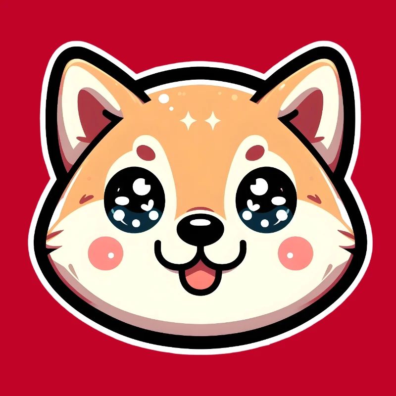 Chibi Joy Chien aux yeux étoilés