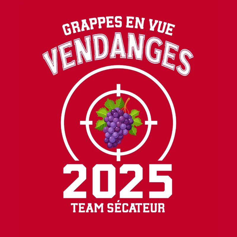 Vendanges 2025 Grappe de Vigne et Cible