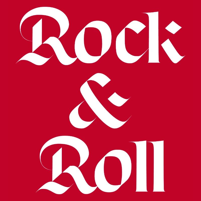 Conception typographique vintage rock and roll
