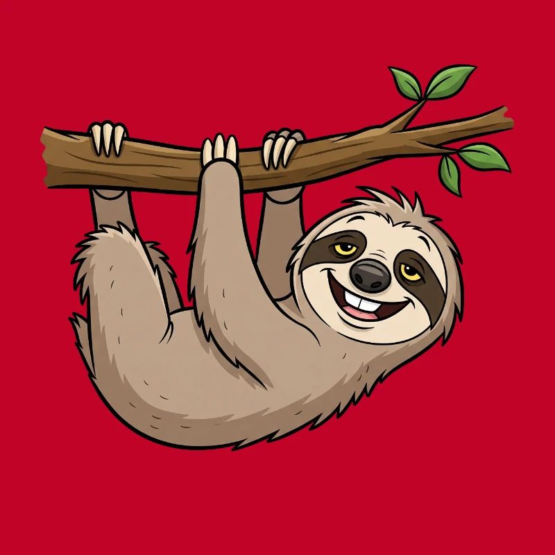 Playful sloth