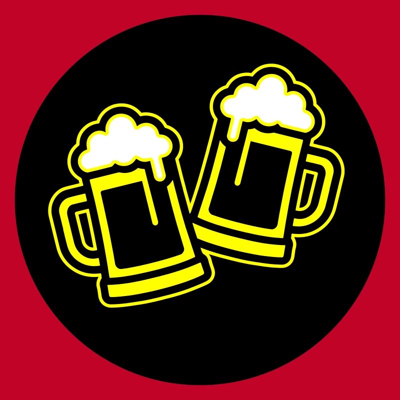 Toast à la bière symbole Chope à bière