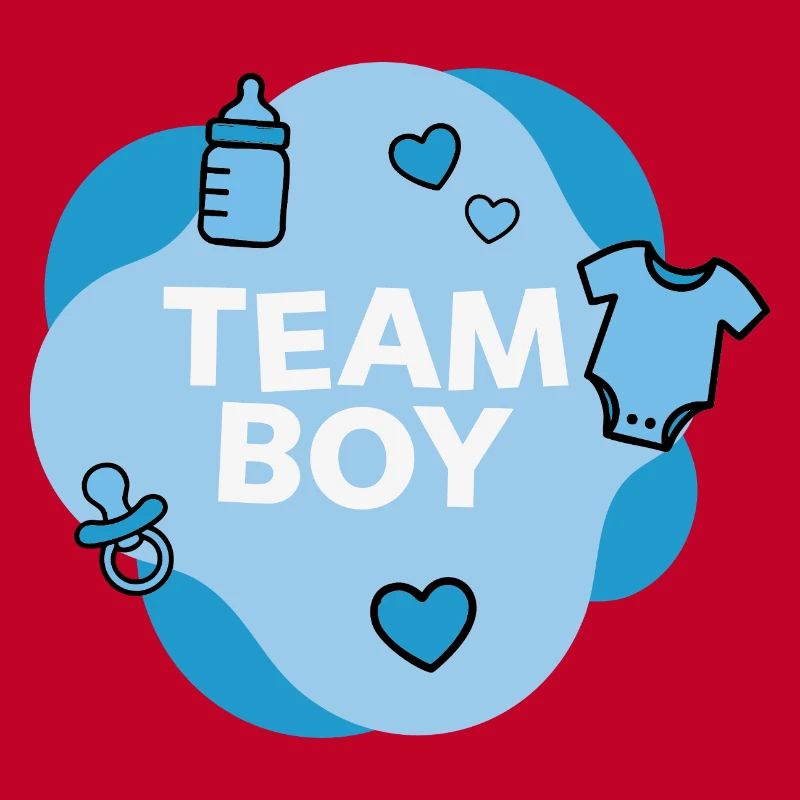 Conception de la douche de bébé de l’équipe Boy