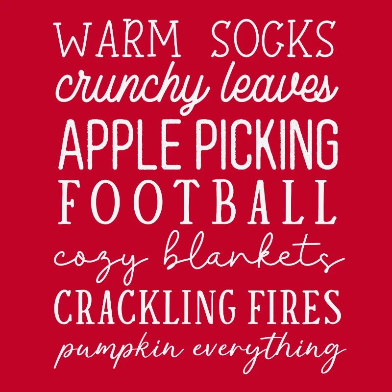 Herbst Lesewunsch Textdesign für Kleidung