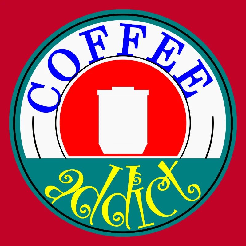 Coffee Addict Retro Abzeichen Design