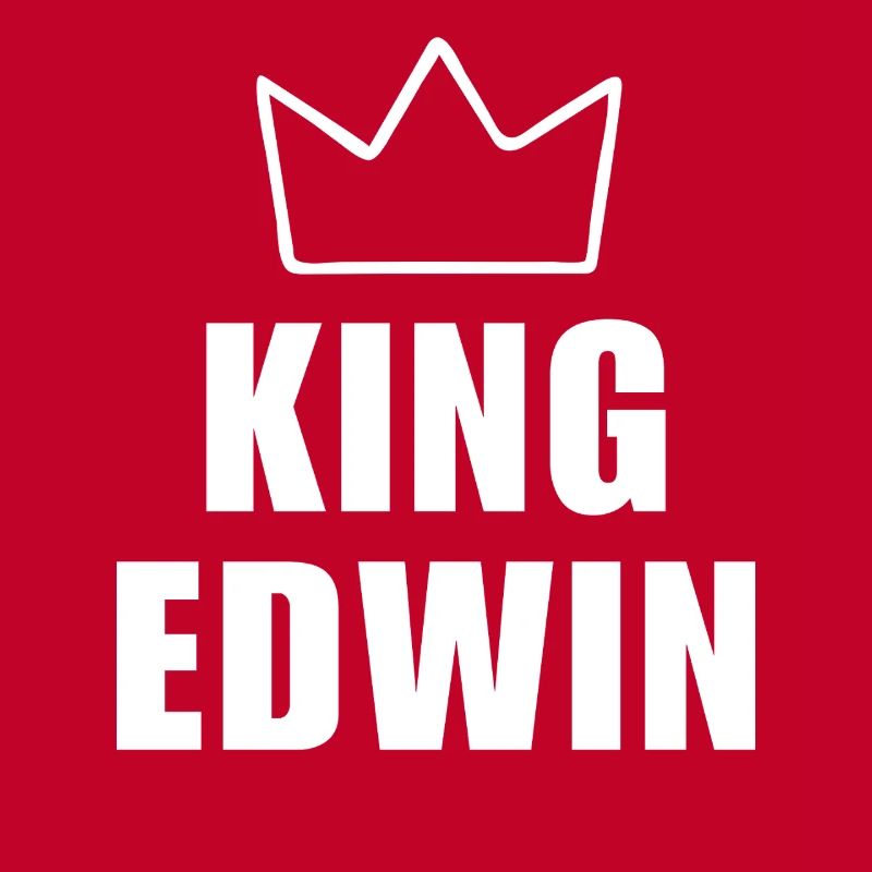 Edwin Name with Letter E - King Crown Shirt