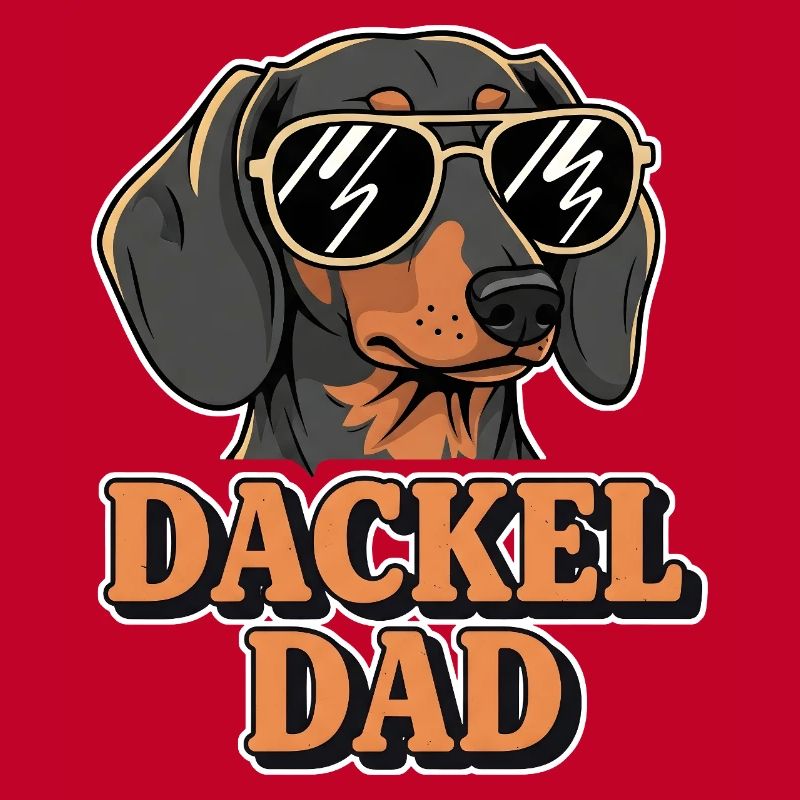 Cooler Dackel mit Sonnenbrille - Dackel Dad