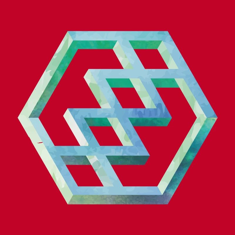 Geometric Hexagon Pattern Art