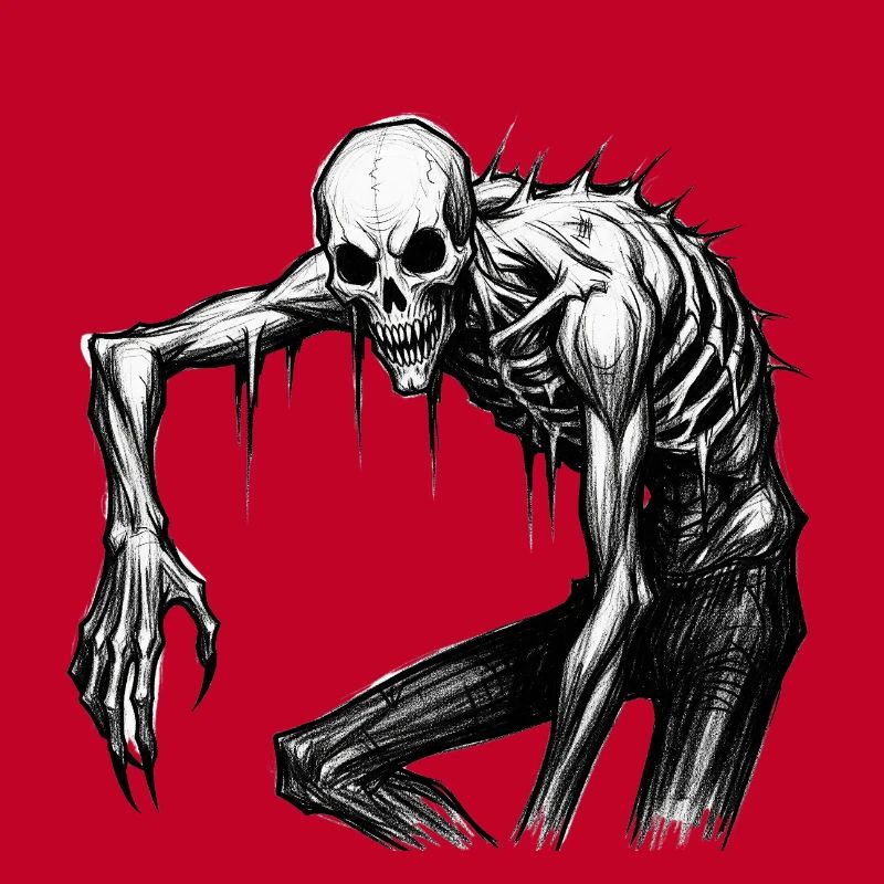 Nightmare Spooky Skeleton Masquerade