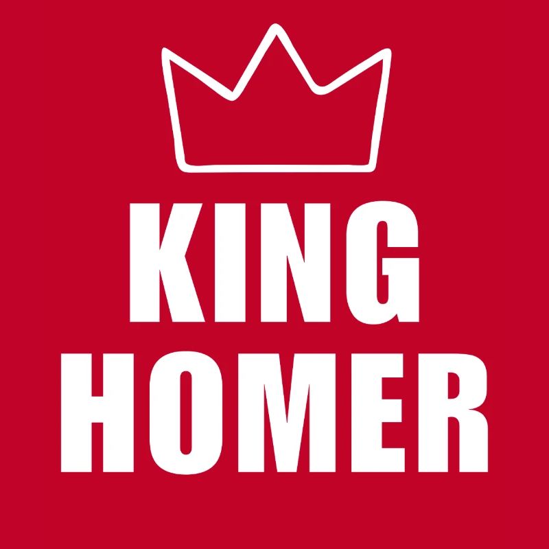 Homer Name mit Buchstabe H - King Crown Hemd