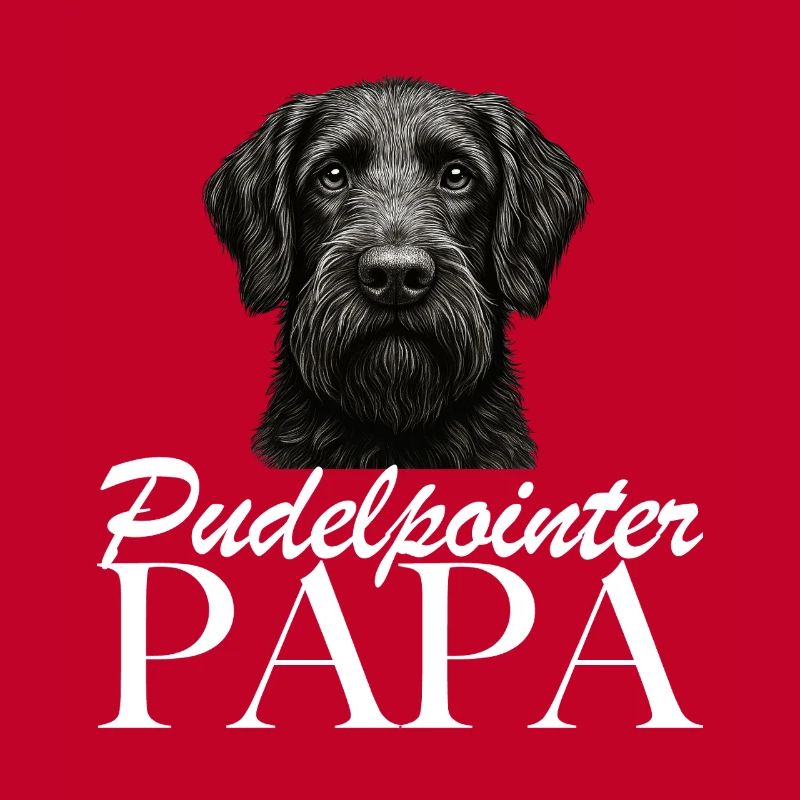 Papa caniche pointer