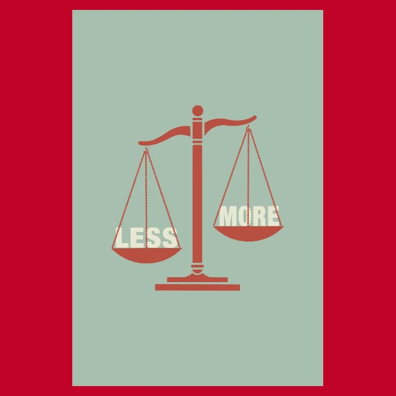 Équilibre entre moins et plus