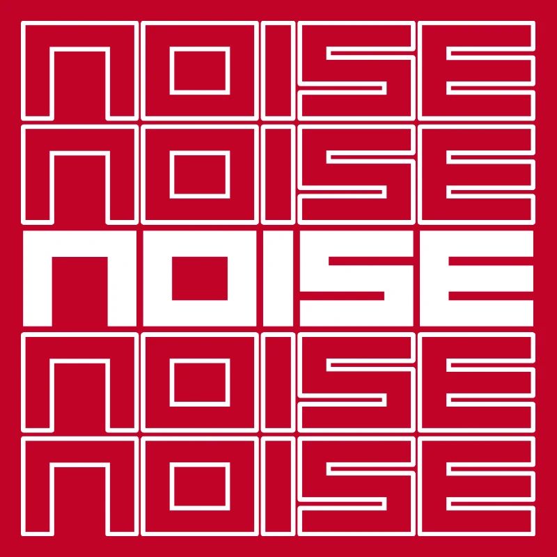 Noise Geometric Typography Bold Pattern
