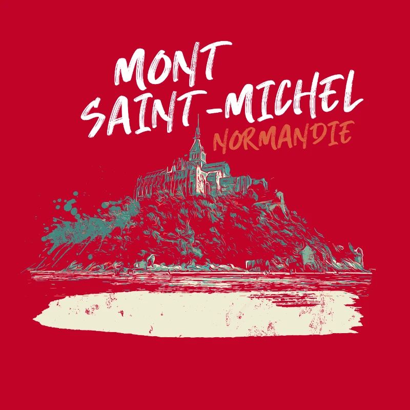 Stylized Mont Saint-Michel