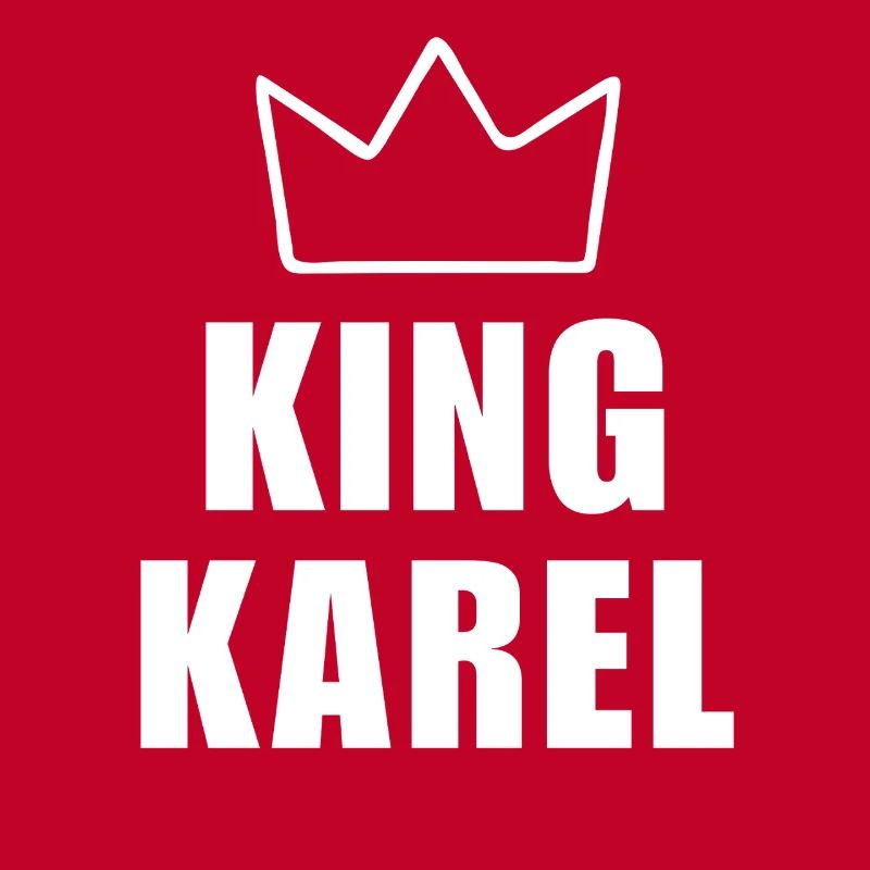Karel Name mit Buchstabe K - King Crown Hemd
