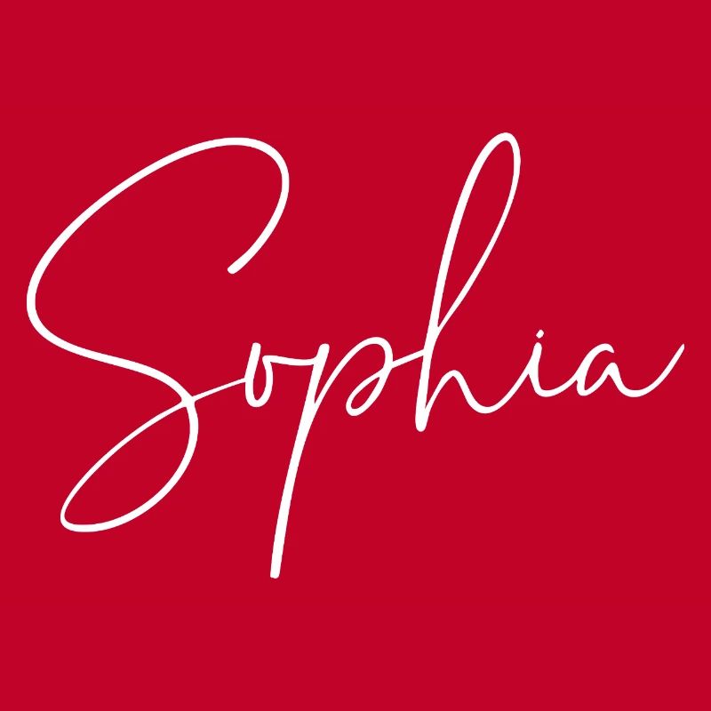 Sophia / Conception d’écriture manuscrite (Blanc)