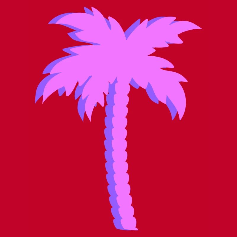 Purple Palm Trees Gradient