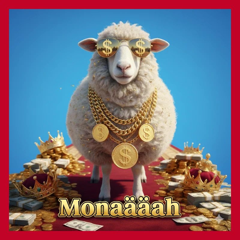 Bling Sheep with Coin Chains