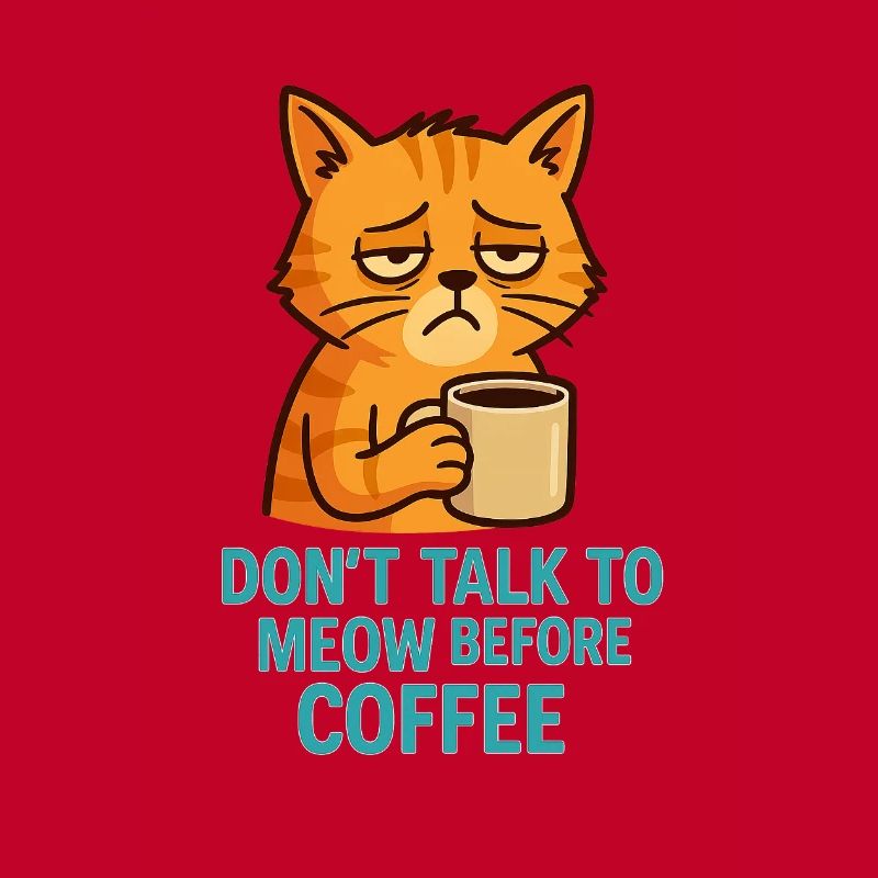 Grummelkat Kaffee Spruch