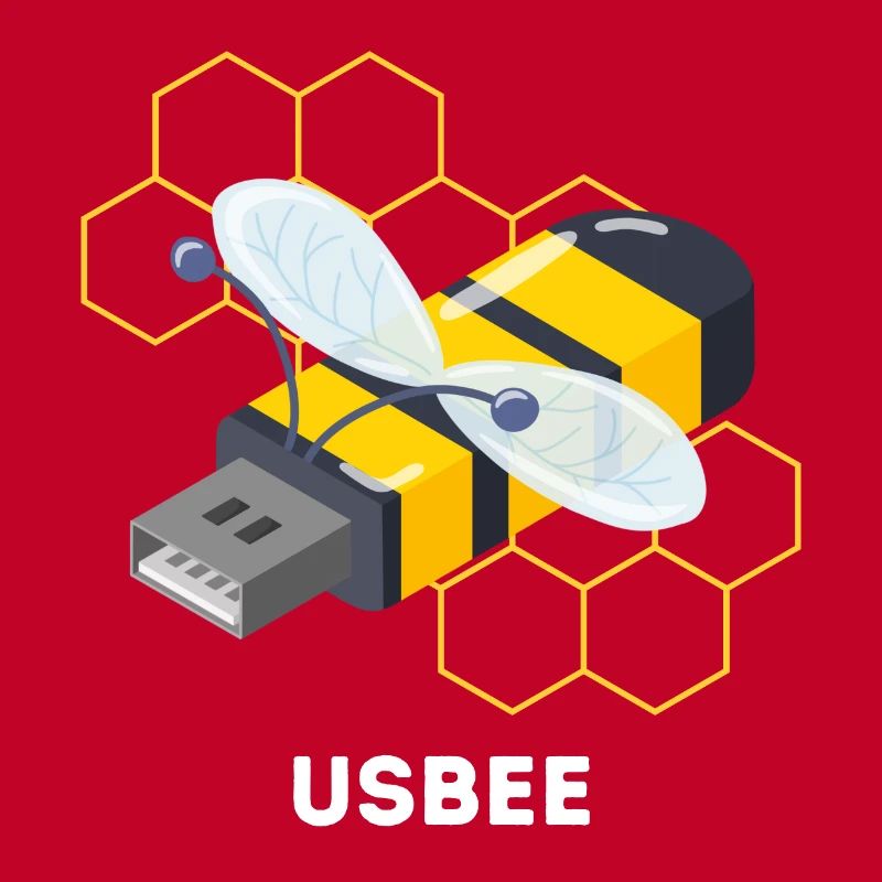 Dessin animé drôle d’abeille USB