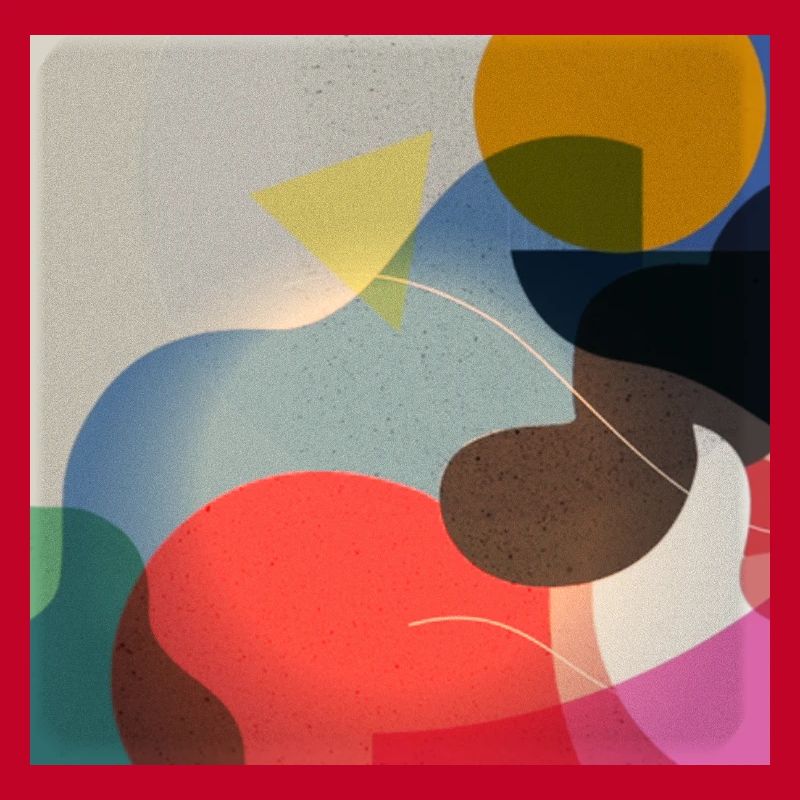 Composition de formes de couleurs abstraites