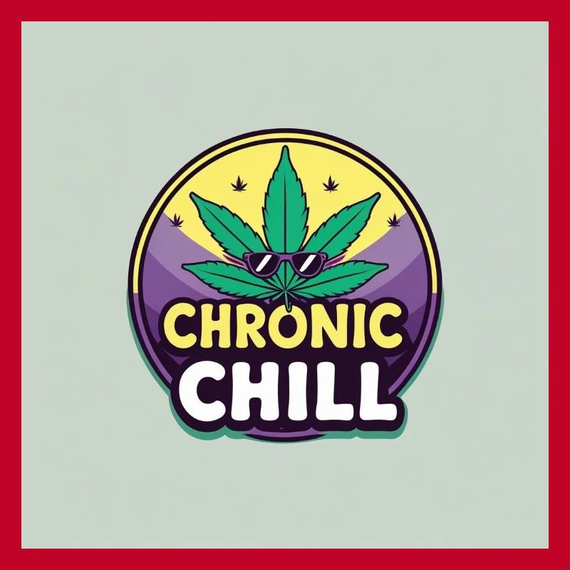 Chronic Chill Cannabis Leaf Logo