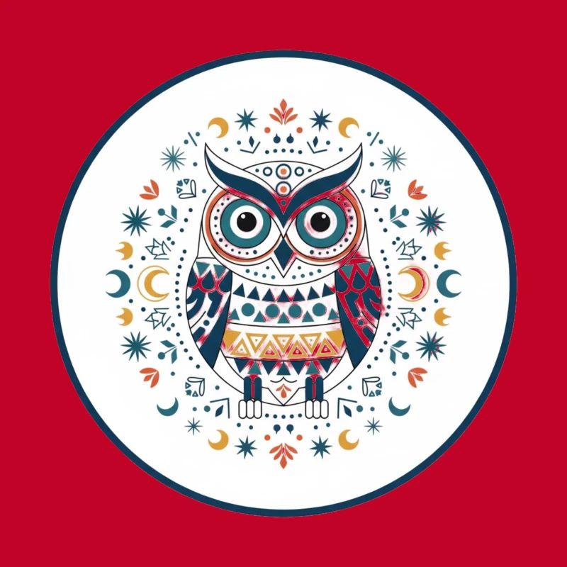 Waldkauz Mandala Muster