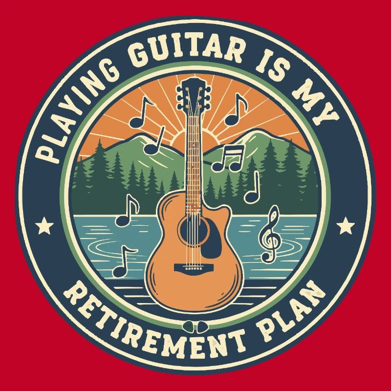 Guitar Retirement Plan Gitarrist Zitat