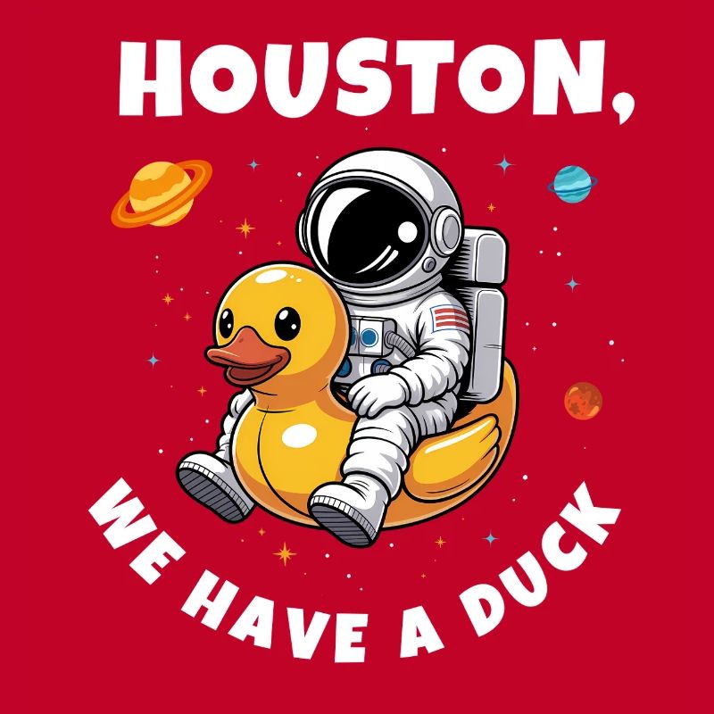 Canard astronaute dans l’espace