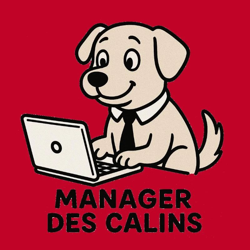 Chien Manager Des Calins