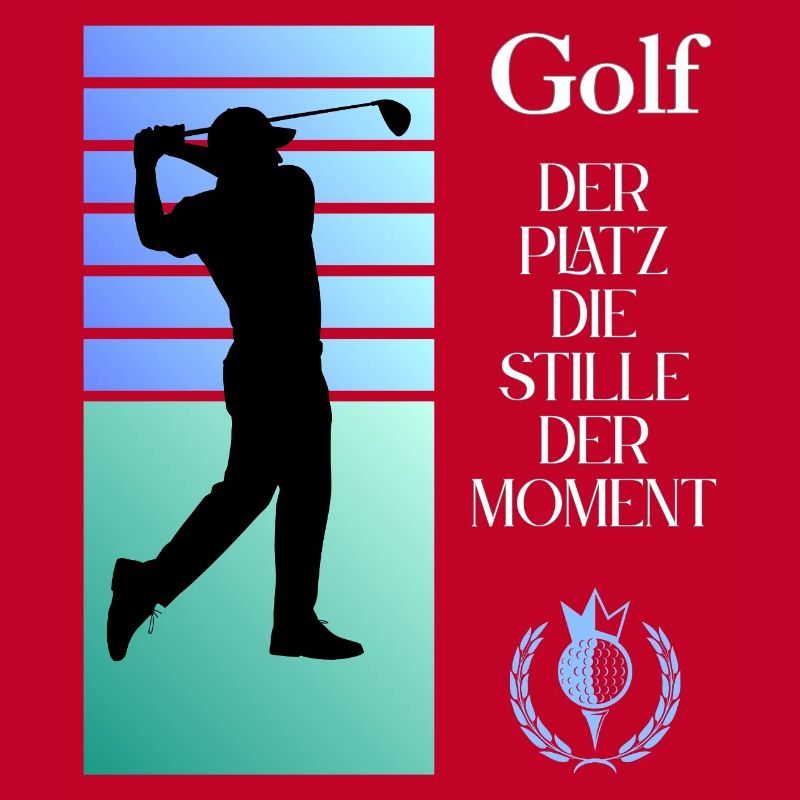 Silhouette de golf Le silence dans l’instant