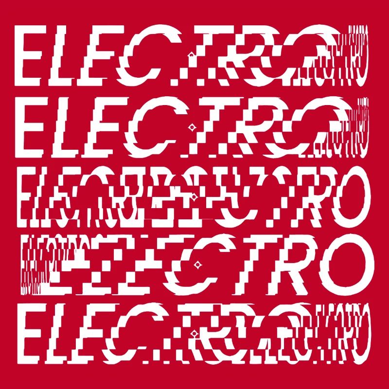 Glitch Electro Typography